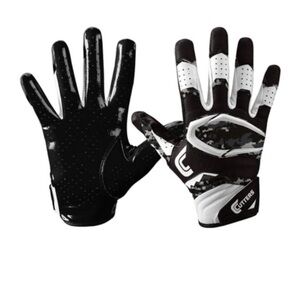 Men's Black and White Gloves